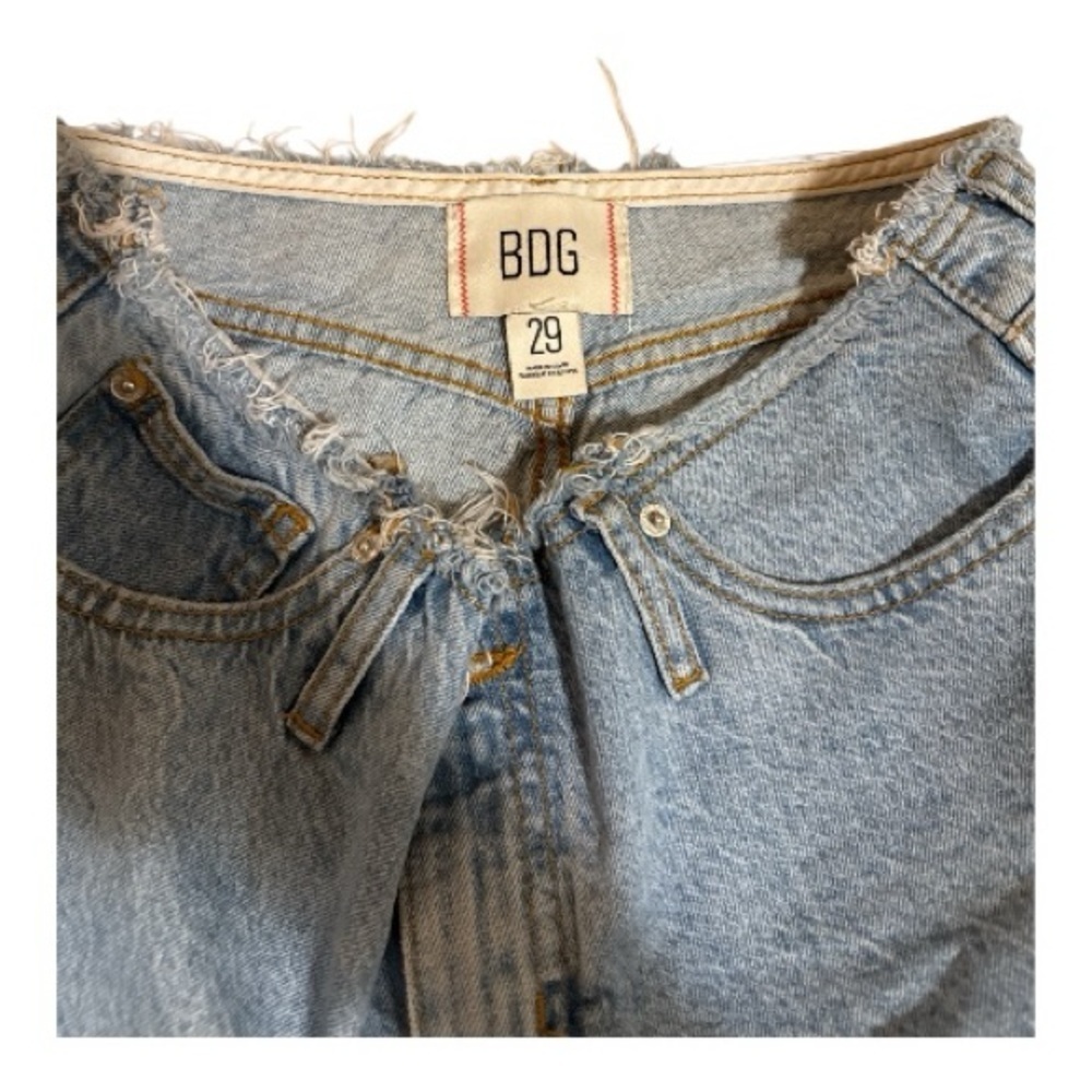 BDG Distressed Waist A-Line Denim Short - Picture 5 of 6
